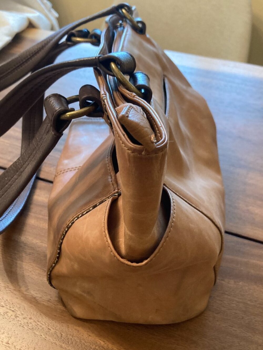 The Sak / Ashby Leather Satchel Bag / Brown / - Picture 10 of 15